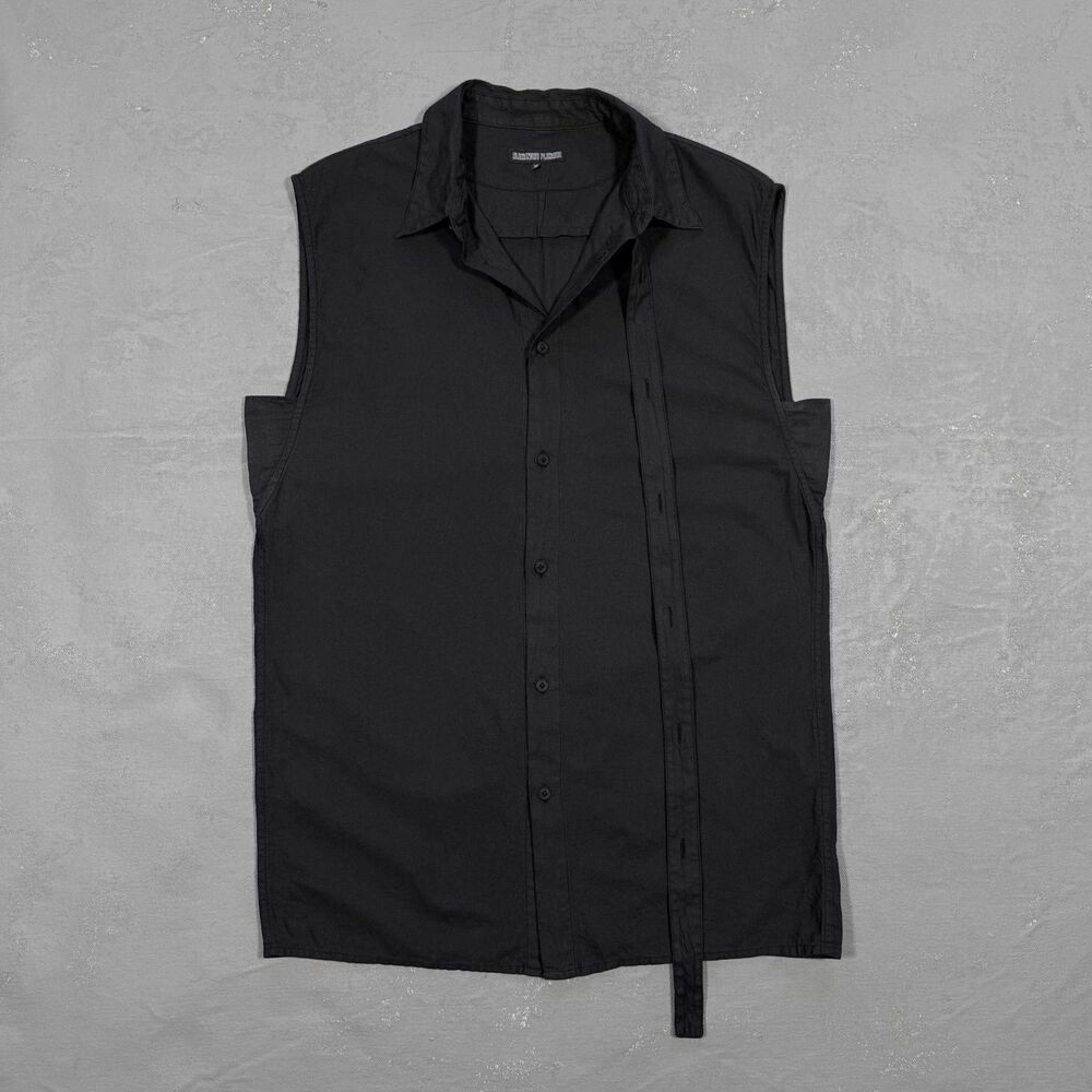 Alexandre Plohov Sleeveless Cotton Button Up Shirt Men's It 50, Medium